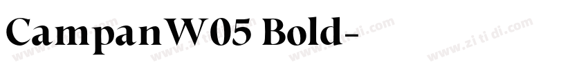 CampanW05 Bold字体转换
